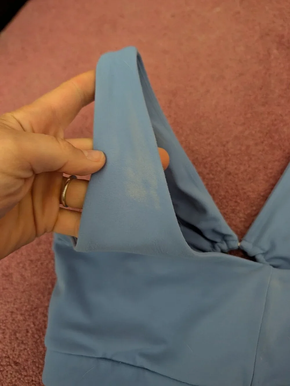 Whitney Simmons X Gymshark Sports Bra Light Blue Crop Top Gym Fitness Athleisure
